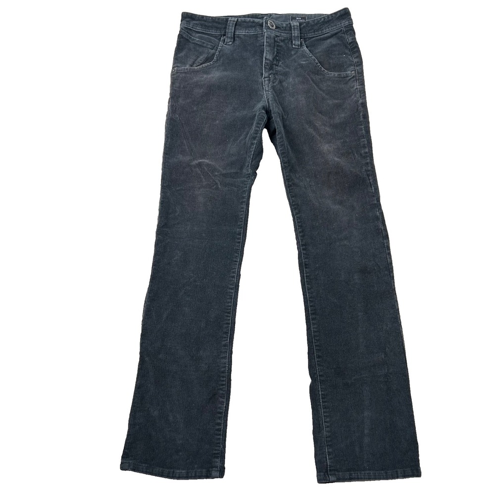 Volcom Corduroy Pants Womens 31 Nova Modern Straight Gray Navy 5-Pocket Chino